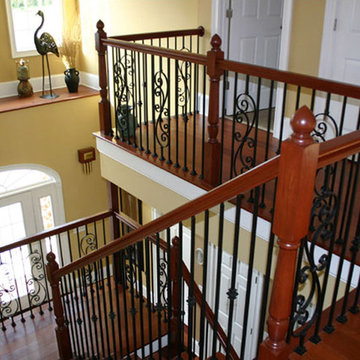 Wrought Iron Balusters: Scroll Series