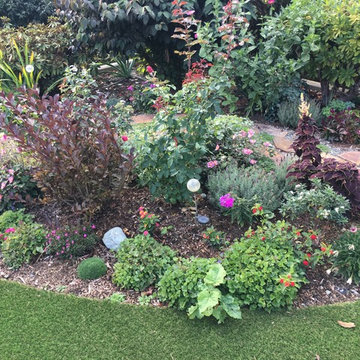 The Corner Border with Flagstone Path