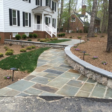 Blue Stone Front Walk in Richmond VA.