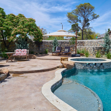 Hillside Backyard Renovation El Paso