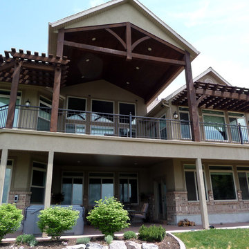 Entertainment Size | Pavilion & Pergolas Covered Porch