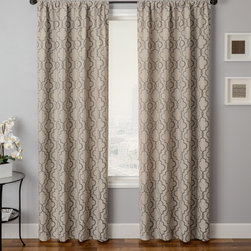Blindsgalore Signature Drapery Panel: Azure Tile - Curtains