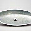 Harmony Glass Vessel Sink, Silver Leaf