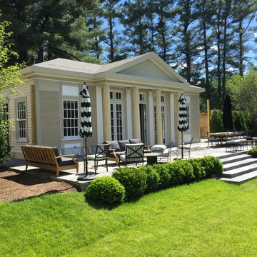 New Poolhouse . Berkshire Mountain Design Build. -Log Home -Timber Framing -Post