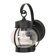 Nuvo 1-Light 11" Wall Lantern Onion Lantern with Clear Seed Glass