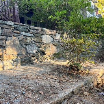 Dry Stack Field Stone Retaining Walls in Sligo Creek Park, Silver Spring MD