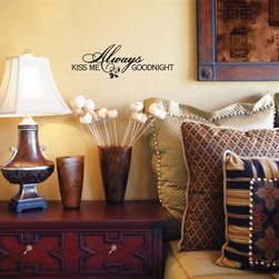 Always Kiss Me Goodnight - Wall Decals