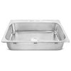 Angelico Stainless Steel 33" Single Bowl Drop-In Kitchen Sink with 3 Holes, Polished Stainless Steel