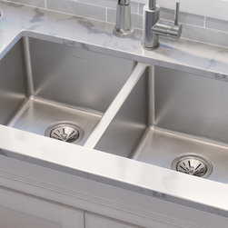 Elkay Lustertone Iconix Stainless Steel 32-3/4" x 19-1/2" x 9", Double Bowl - Kitchen Sinks
