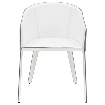 Pallas Armchair, White and Gray Set of 1