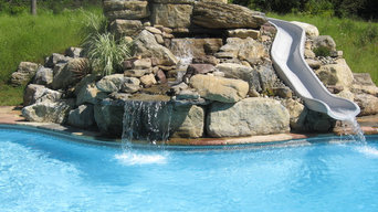 Water features, slides, spas