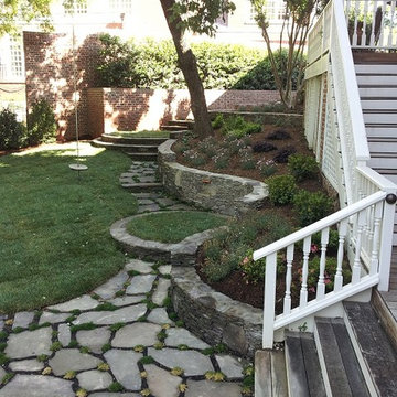 Irregular Pennsylvania Flag Stone & Pennsylvania Thin Stone Retaining Walls