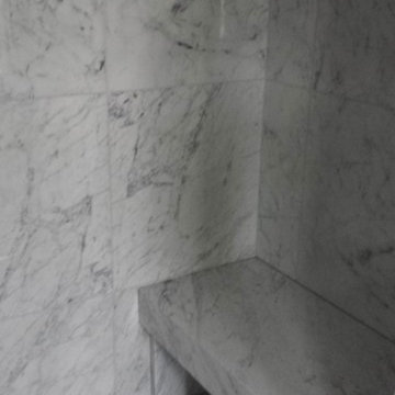Bianco Carrara marble on a North London residence
