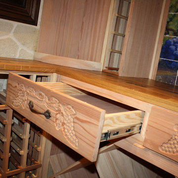 European Self-Closing Slide Hardware - for Convenience in your Wine Room TX