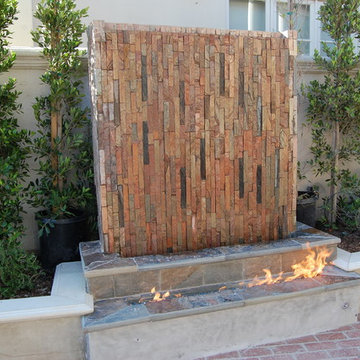 Fireplace with Waterfall