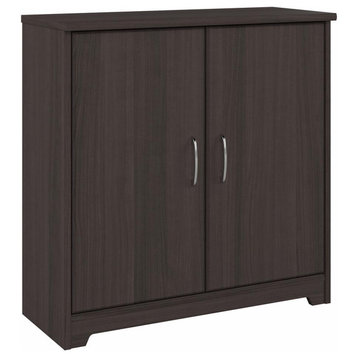 Bush Furniture Cabot Small Entryway Cabinet with Doors, Heather Gray
