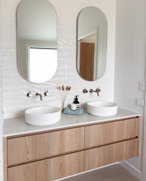 White&Wood Bathroom Ideas