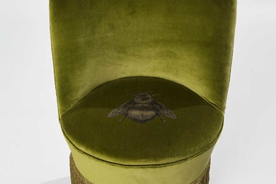 Napoleon Bee Velvet Boudoir chair