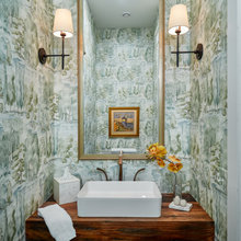 Lake house powder room