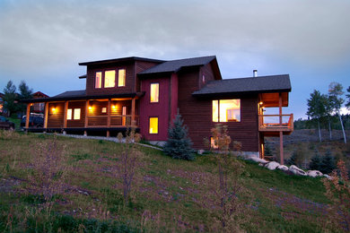 Inspiration for a contemporary exterior home remodel in Other