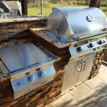 Stone Outdoor Kitchen Wesley Chapel