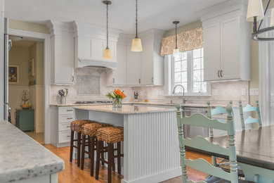 Inspiration for a contemporary kitchen remodel in Boston