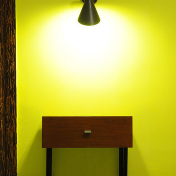 Faux bois+peinture fluo