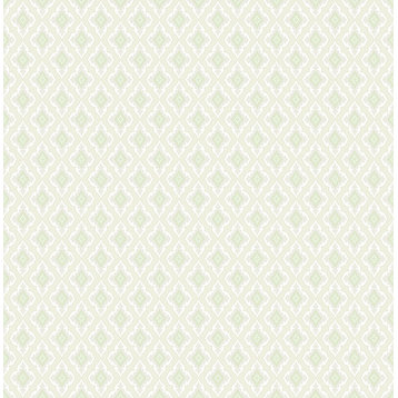French Diamond Wallpaper in Fresh Green FL91804 from Wallquest