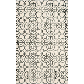 Safavieh Dip Dyed Ddy711D Ivory, Charcoal Area Rug