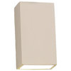 Cole Outdoor Wall Light, Paintable Bisque, Closed Top