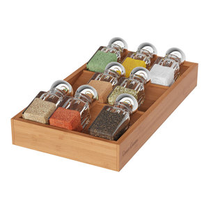 Expand A Drawer Spice Organizer Contemporary Spice Jars And