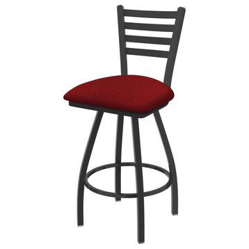 XL 410 Jackie 30 Swivel Bar Stool with Pewter Finish and Graph Ruby Seat
