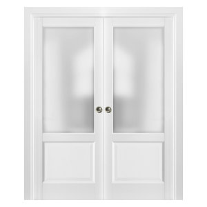 3 Panel Pocket Door Lucia 31 Matte White Pantry Kitchen