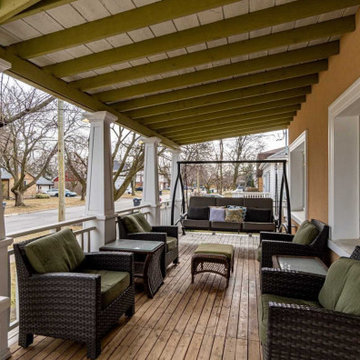 Spacious front porch