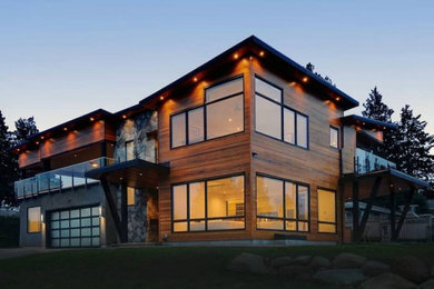Inspiration for a modern exterior home remodel in Vancouver