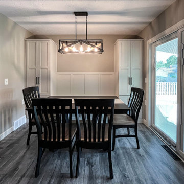 Gray and Cream Kitchen with Cambria Bellingham quartz countertops