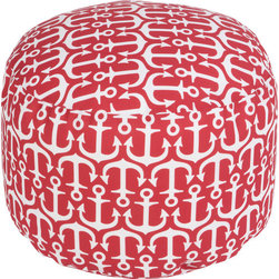 Surya Poufs- (POUF-307) - Floor Pillows And Poufs