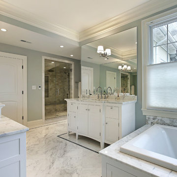Cellular Shade | Traditional Bathroom | White |Luxury Spa