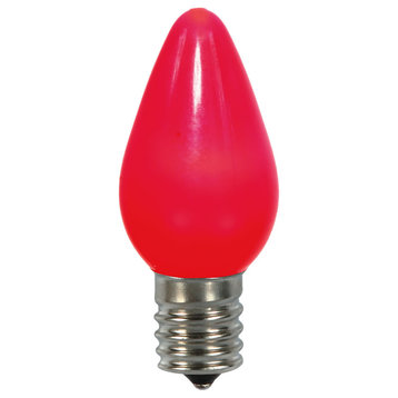 Vickerman C7 Ceramic LED Red Twinkle Bulb 25/Box