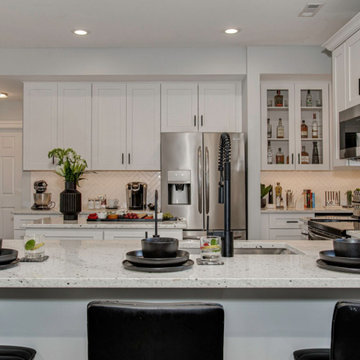 Transitional White Kitchen