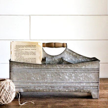 Galvanized carrier wood handles