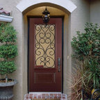 Double entry doors fiberglass