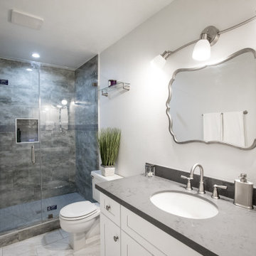 Rustic and Contemporary Combo Bathroom Remodeling in Pasadena, CA