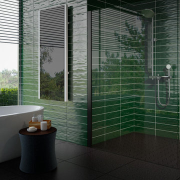 Gioia Avocado Porcelain Bathroom