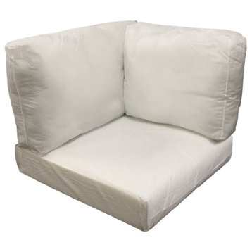 6" High Back Cushions for Corner Chairs