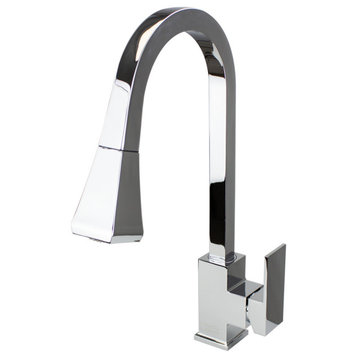Transolid Kent Pull-Out Kitchen Faucet, Polished Chrome