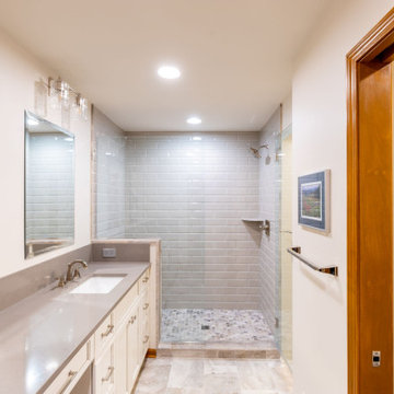 Transitional Primary Bathroom Remodel Overland Park, KS