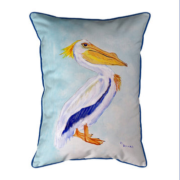 Betsy Drake King Pelican Large Indoor/Outdoor Pillow 16x20