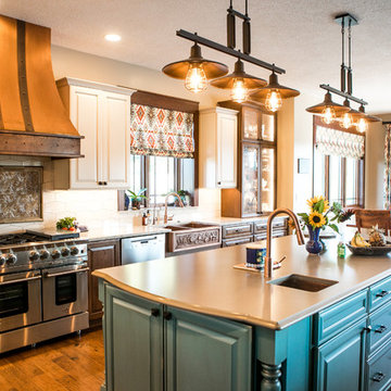 Beautiful Tri-color Kitchen