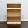York Bookcase, 11_x25x36, Pine Wood, Colonial Maple